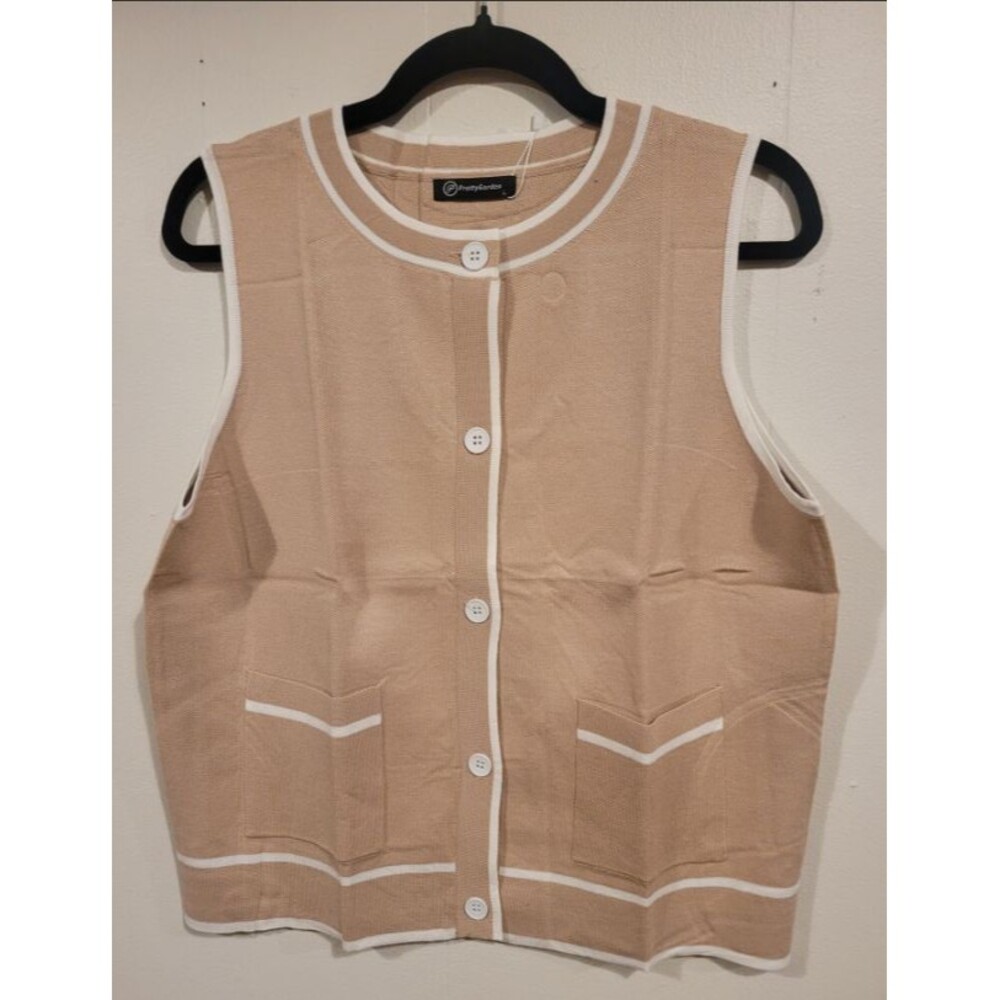 Pretty Garden Sweater Vest Size L